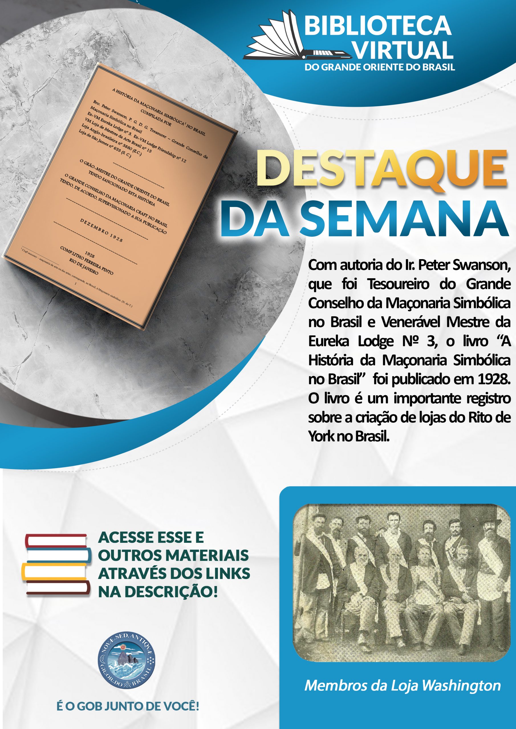 Grande Oriente do Brasil - Biblioteca Virtual do GOB – Destaque da