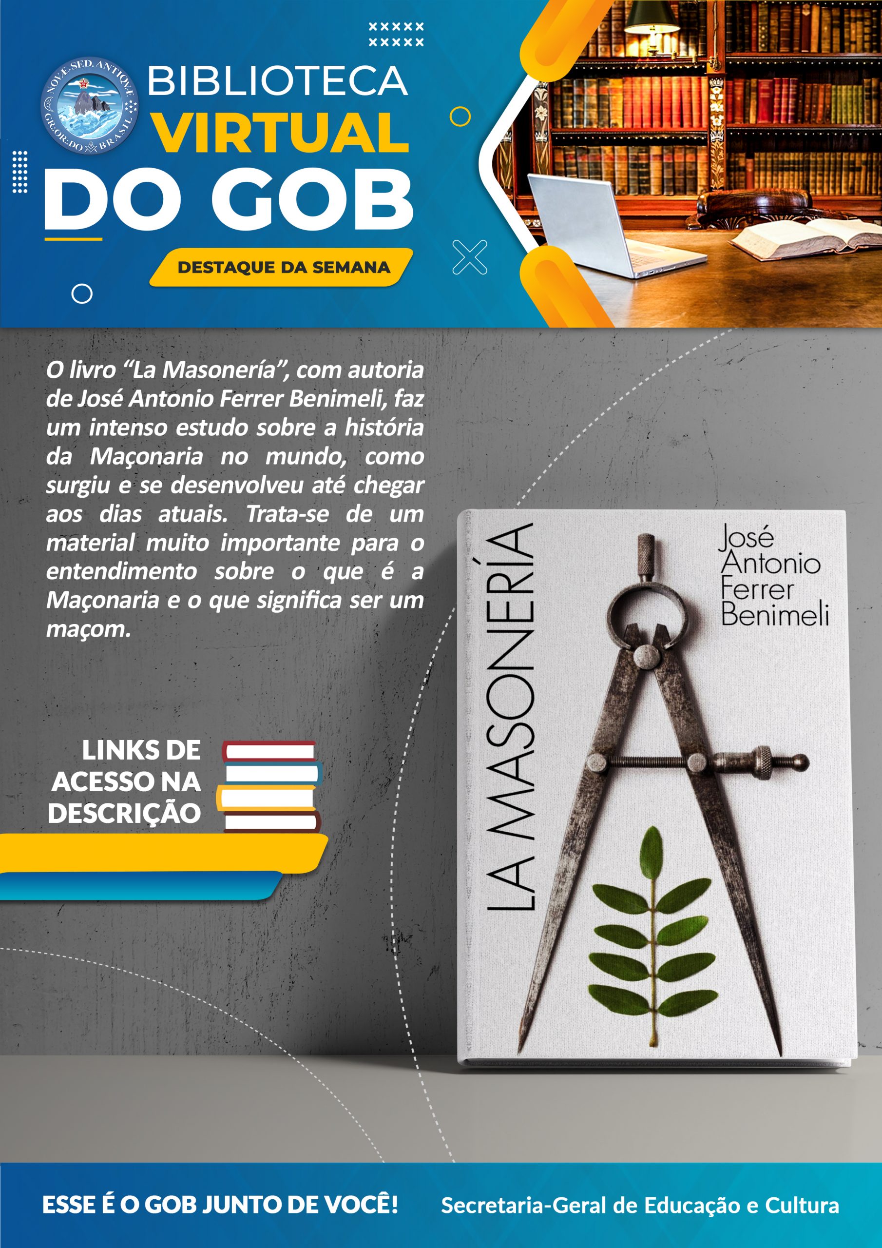 Grande Oriente do Brasil - Biblioteca Virtual do GOB – Destaque da